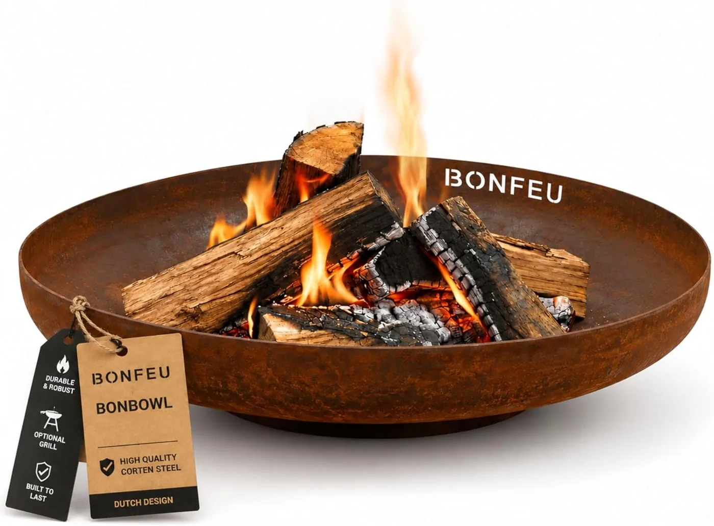 Brasero corten BonFeu BonBowl de 60 cm de diamètre