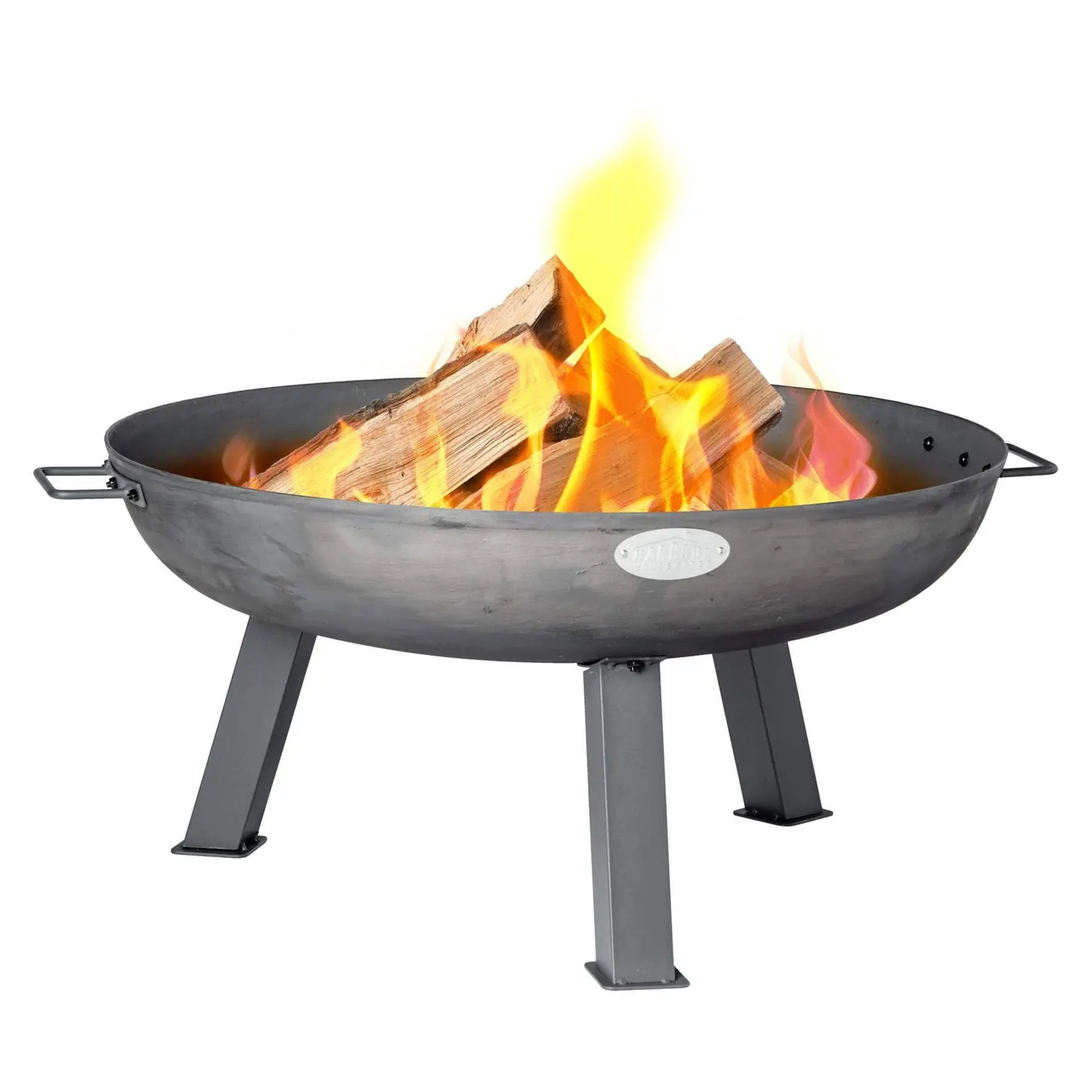 Brasero Harbour Housewares Frazier en fonte, 75 cm sur pieds